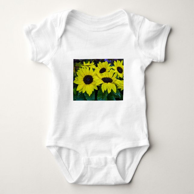 Sunflower  baby bodysuit (Front)