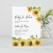 Sunflower | Baby in Bloom Baby Shower