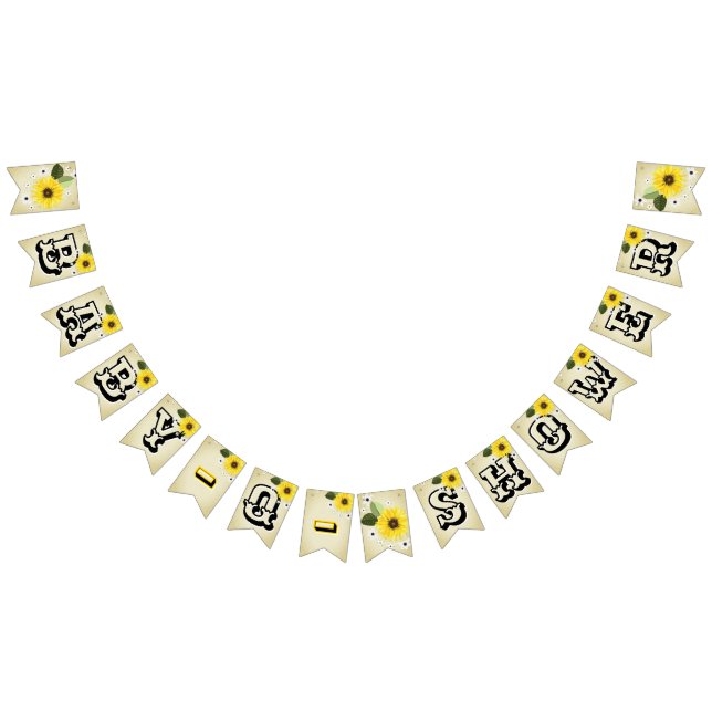 Sunflower Baby Q Bunting (All)