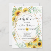 Sunflower Baby Shower Fall Boho