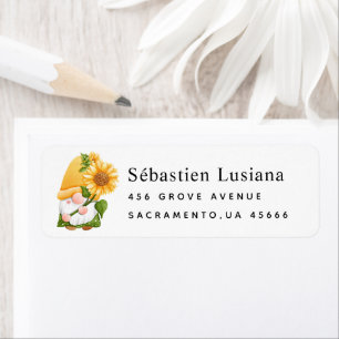 Sunflower  Baby Shower Return Address