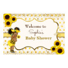 Sunflower baby shower welcome sign