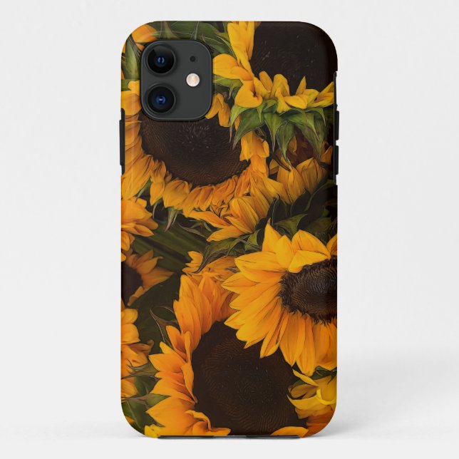 Sunflower Basket Case-Mate iPhone Case (Back)