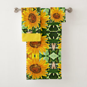Sunflower Bathroom Towel Set