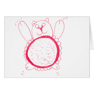 Sunflower Bear Greeting Card