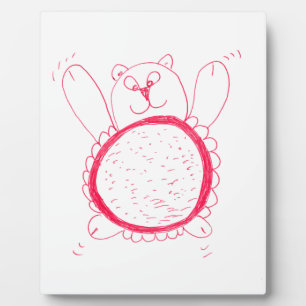 Sunflower Bear Photo Plaque
