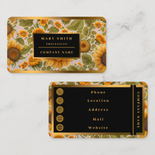 Sunflower Beautiful Trendy Collection Business Card