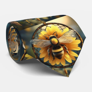 Sunflower Bee Dreamcatcher, Tie