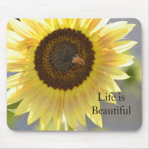 Sunflower Bee (photo by me) Mouse Pad