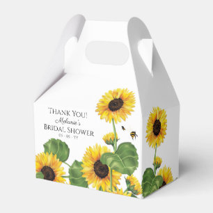 Sunflower Bees Thank You Favour Box