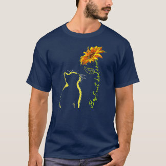 Sunflower Best Cat Dad Ever Cute Cat Lovers T-Shirt