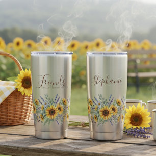 Sunflower Best Friend – Birthday Gift for her Insulated Tumbler