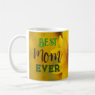 Sunflower Best Mum Ever Mug Mother GIft Coffee
