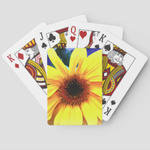 Sunflower Bicycle Playing Cards