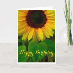 Sunflower Birthday Card