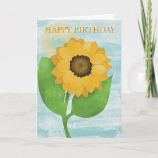 Sunflower Birthday Card