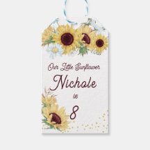 Sunflower Birthday Invitation, 8th Birthday