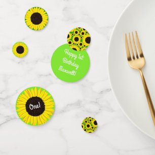 Sunflower Birthday Party Confetti