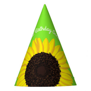 Sunflower Birthday Party Hat