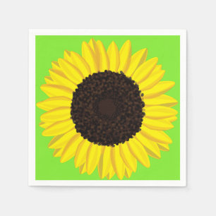 Sunflower Birthday Party Napkin