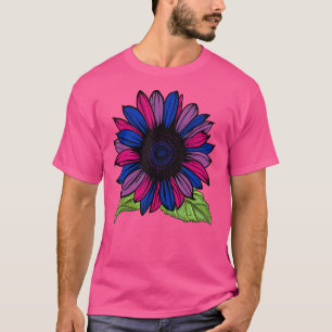 Sunflower Bisexuality Flag Bisexual Lgbt Pride Mon T-Shirt