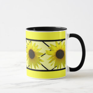 Sunflower Black Triming Mug