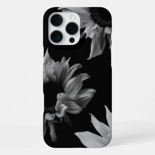 Sunflower Black White Fine Art Photograph Unique iPhone 16 Pro Max Case