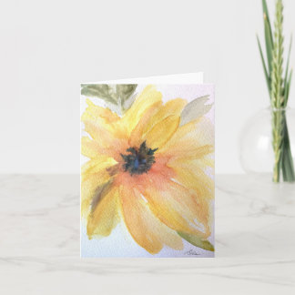Sunflower Blank Note Card