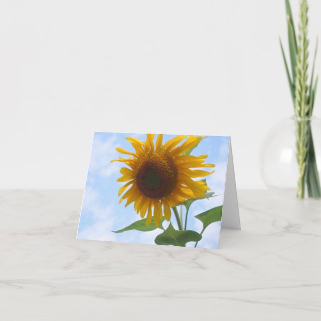 Sunflower Blank Note Card (Front)