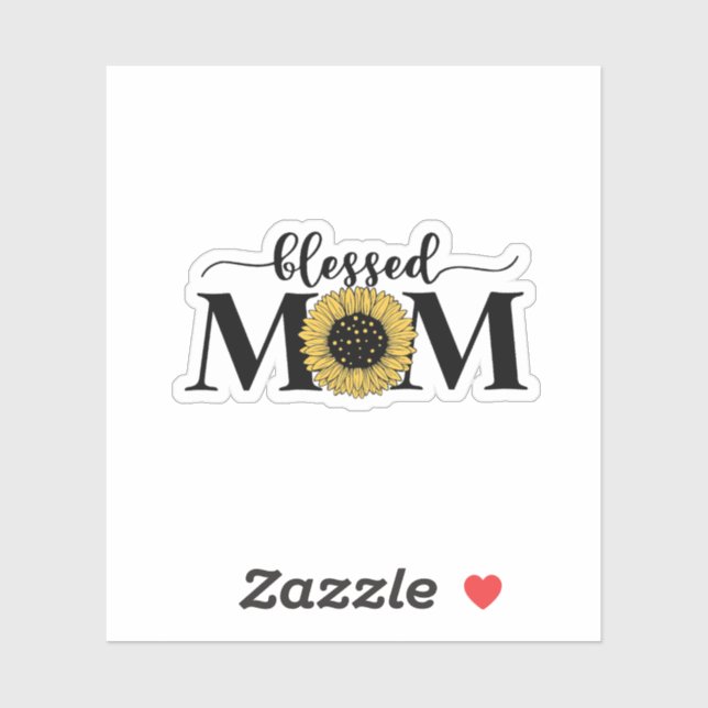 Sunflower & Blessed Mum Sticker (Sheet)