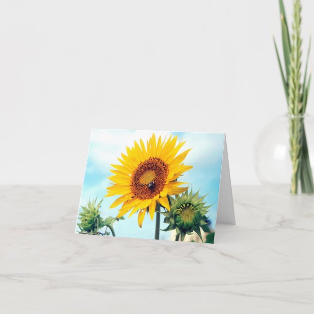 Sunflower Blue Sky Card (Front)