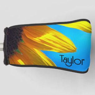 Sunflower Blue Sky Personalised Golf Head Cover