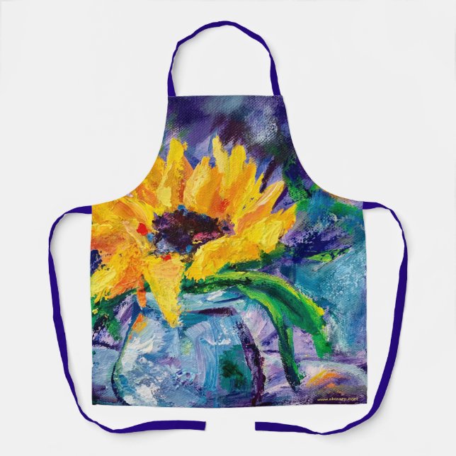 Sunflower Blues Alaskan Apron (Front)