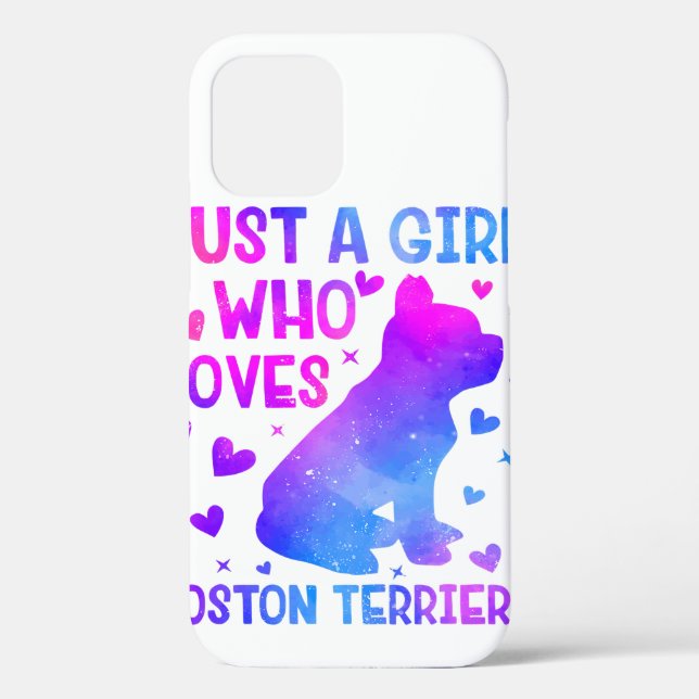 Sunflower Boston Terrier Dog Best Dog Mum Ever Case-Mate iPhone Case (Back)