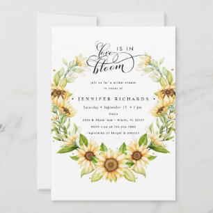 Sunflower Botanical Bridal Shower Invitation