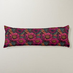 Sunflower Botanical Diy Décor Hawaiian Outdoor Body Cushion