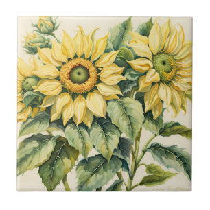 Sunflower Bouquet Tile