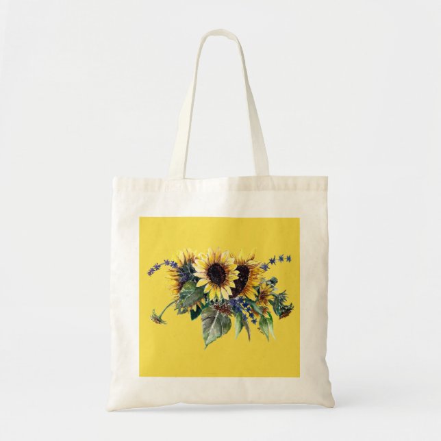 Sunflower Bouquet Tote Bag (Front)
