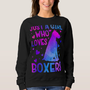 Sunflower Boxer Dog Best Dog Mum Ever Mother's Da Sweatshirt