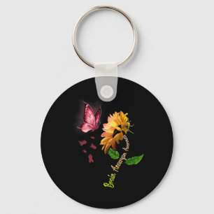 Sunflower Brain Aneurysm Awareness 1  Key Ring