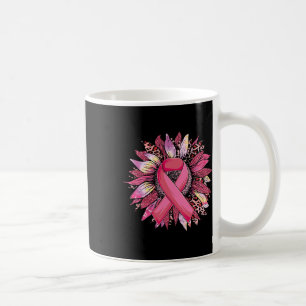 Sunflower Breast Cancer Awareness Leopard Sunflowe Coffee Mug