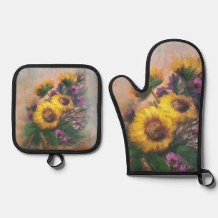 Sunflower Breeze by Jason Street Oven Mitt & Pot Holder Set