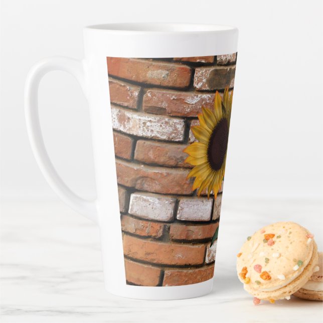 Sunflower Brick Latte Mug (In Situ)