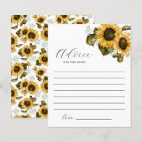 Sunflower Bridal Shower Advice For The Bride
