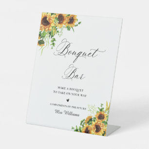 Sunflower Bridal Shower Bouquet Bar Sign