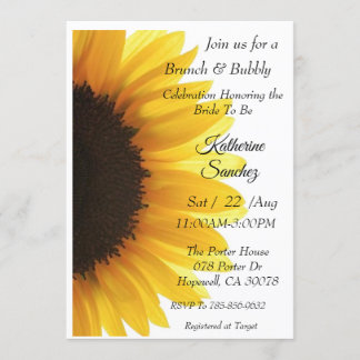Sunflower Bridal Shower Invitation