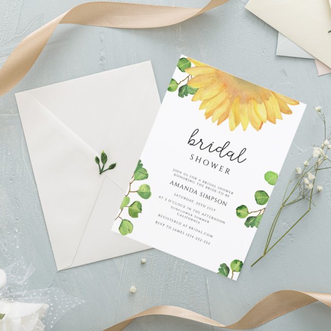 Sunflower bridal shower invitation (Creator Uploaded)