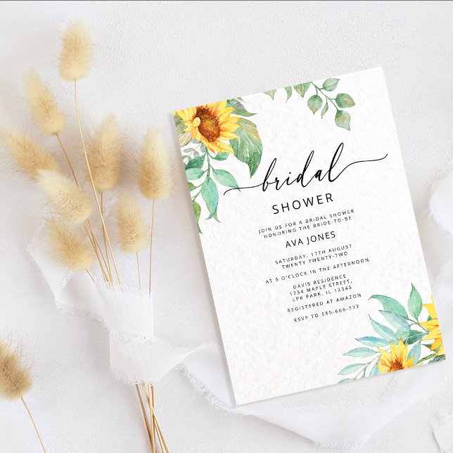 Sunflower bridal shower  invitation (Creator Uploaded)