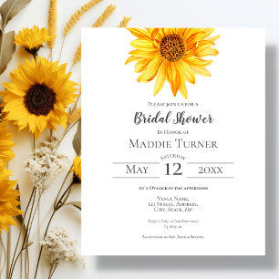 Sunflower   Bridal Shower Invitation
