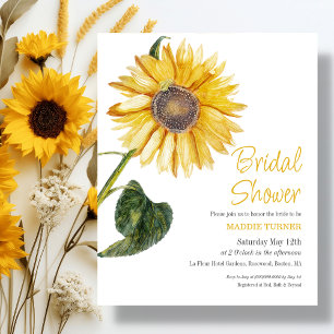 Sunflower Bridal Shower Invitation